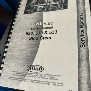 Bobcat Service Manual for Skid Steer